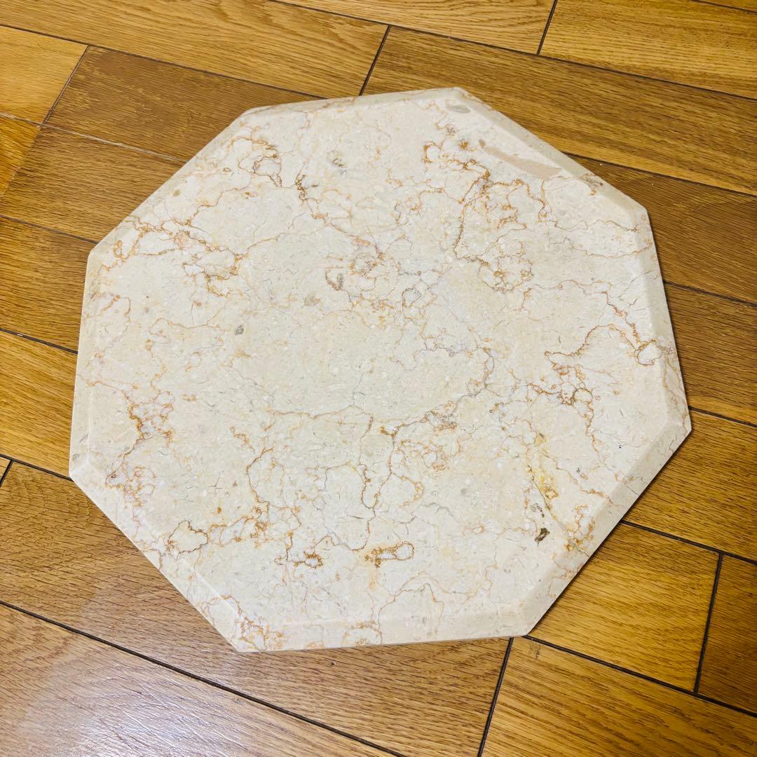 イタリア ロココ調　大理石 アンティーク　サイドテーブル＆花台　送料込み