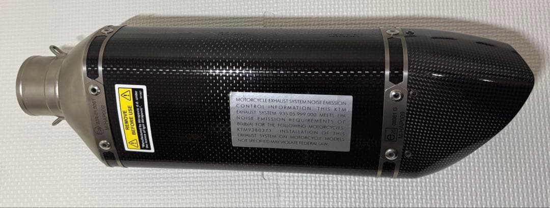 【新品未使用】アクラポビッチ マフラー KTM 125～390DUKE