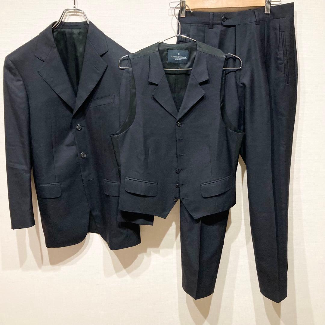 エルメネジルドゼニア　スリーピース　スーツ　15Milmil15 ダークグレー