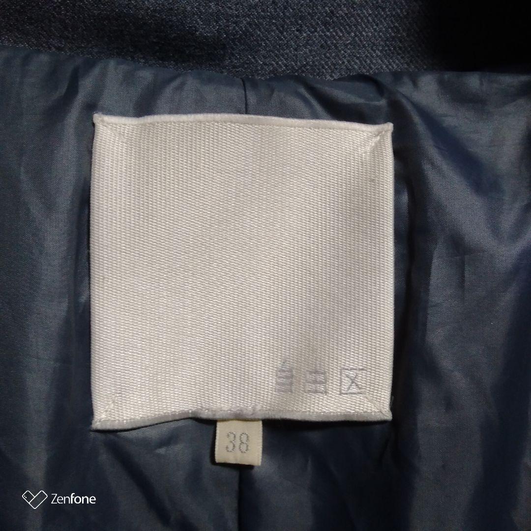 専用　自由区 ウール ダウン 女優襟 ショールカラー ロング コート