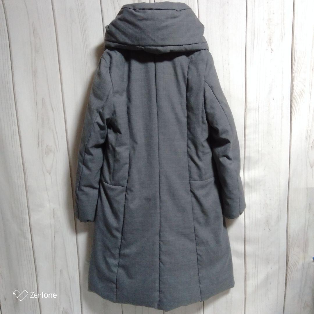 専用　自由区 ウール ダウン 女優襟 ショールカラー ロング コート