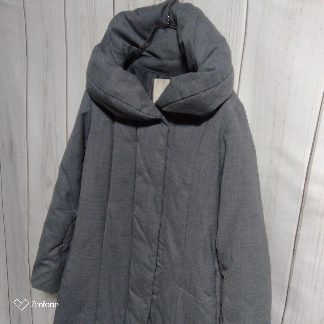 専用　自由区 ウール ダウン 女優襟 ショールカラー ロング コート