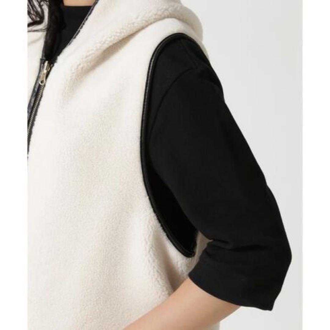 RISLEY 2WAYボアベストバイカラー　一度着　定価¥18,480 リズレー