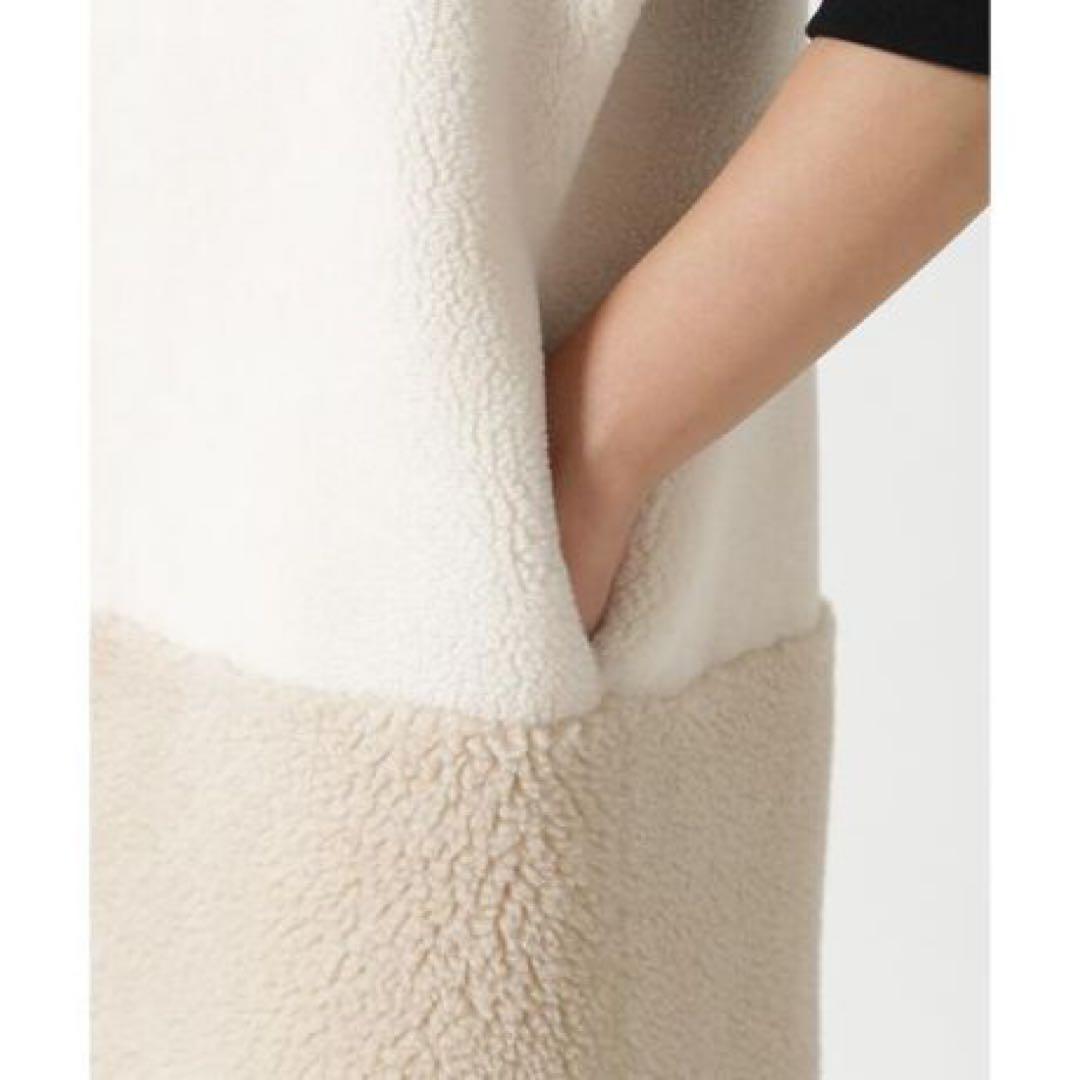 RISLEY 2WAYボアベストバイカラー　一度着　定価¥18,480 リズレー