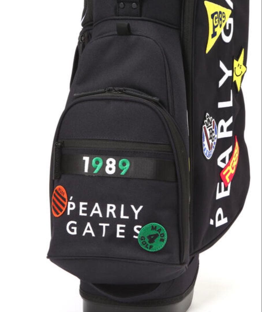 限定品 未使用「PEARLY GATES」ワッペンスタンド式キャディバッグ