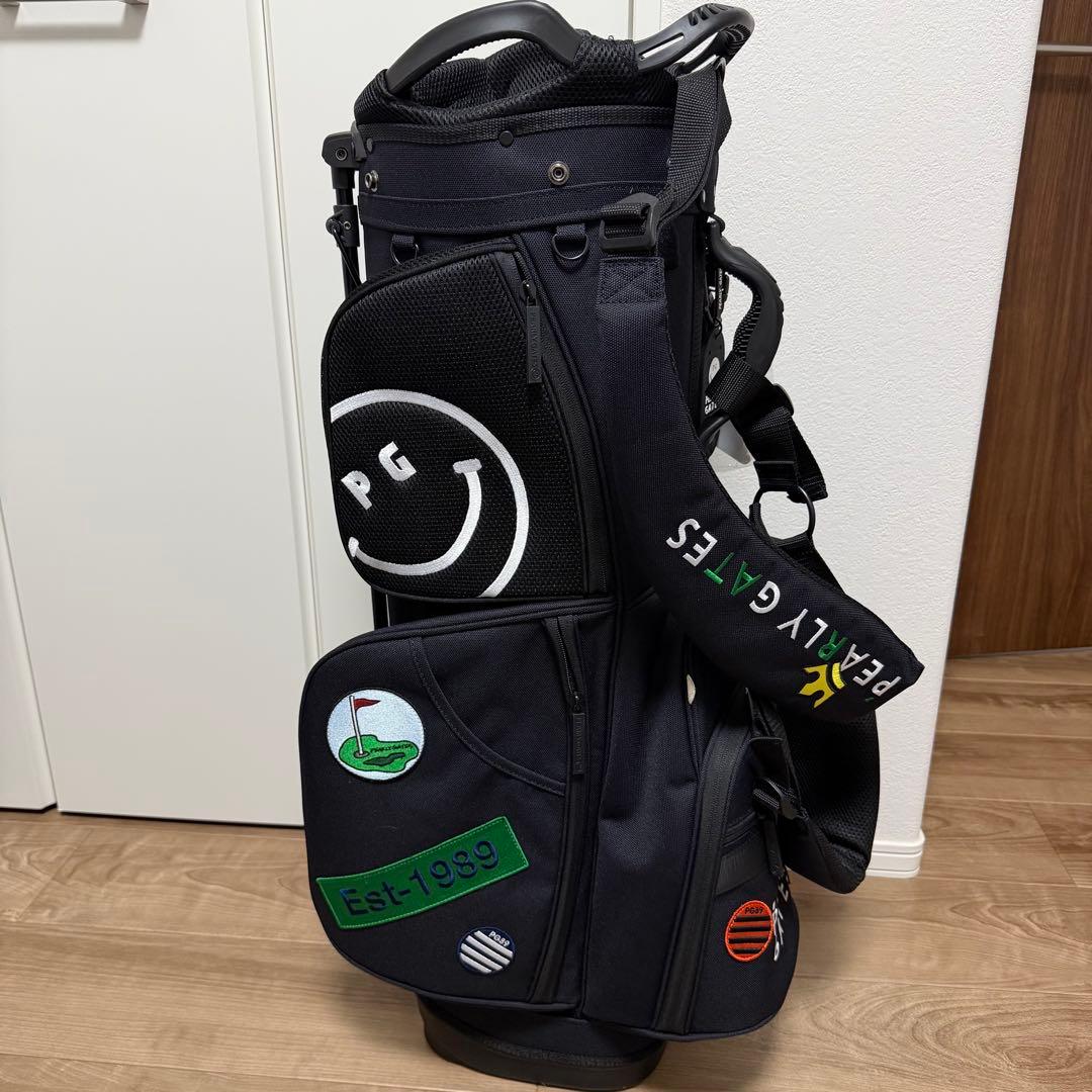 限定品 未使用「PEARLY GATES」ワッペンスタンド式キャディバッグ