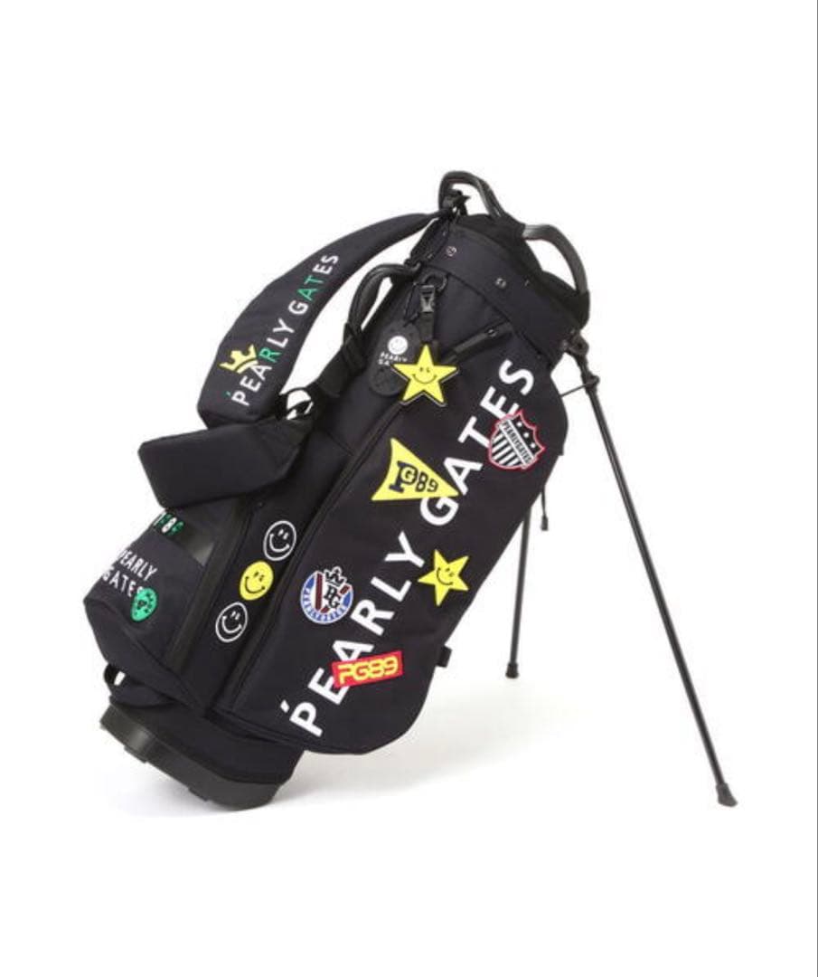 限定品 未使用「PEARLY GATES」ワッペンスタンド式キャディバッグ