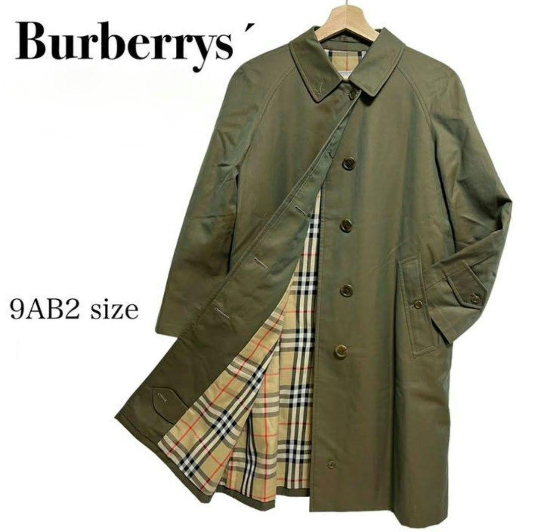 BURBERRY バーバリー ステンカラーコート 玉虫色 ミドル ロング 白タグ