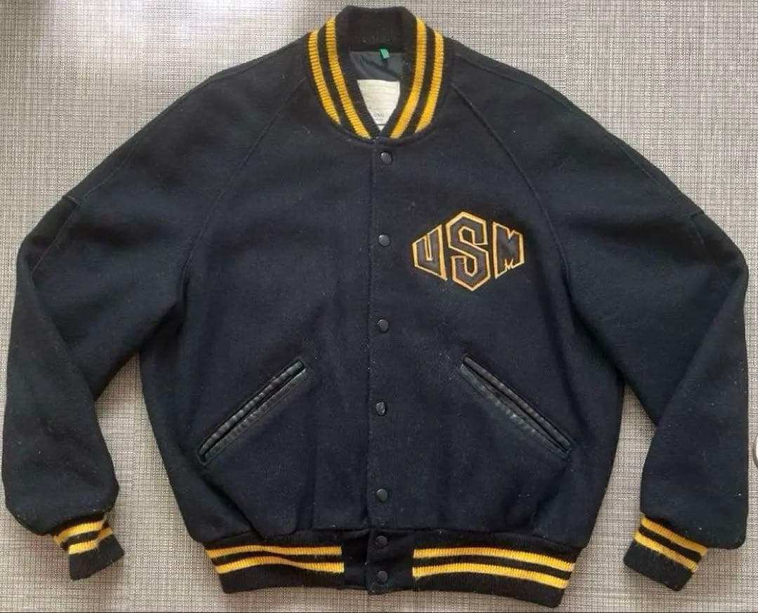 ★70s USA製 DeLONG デロング ウールスタジャン USM 40