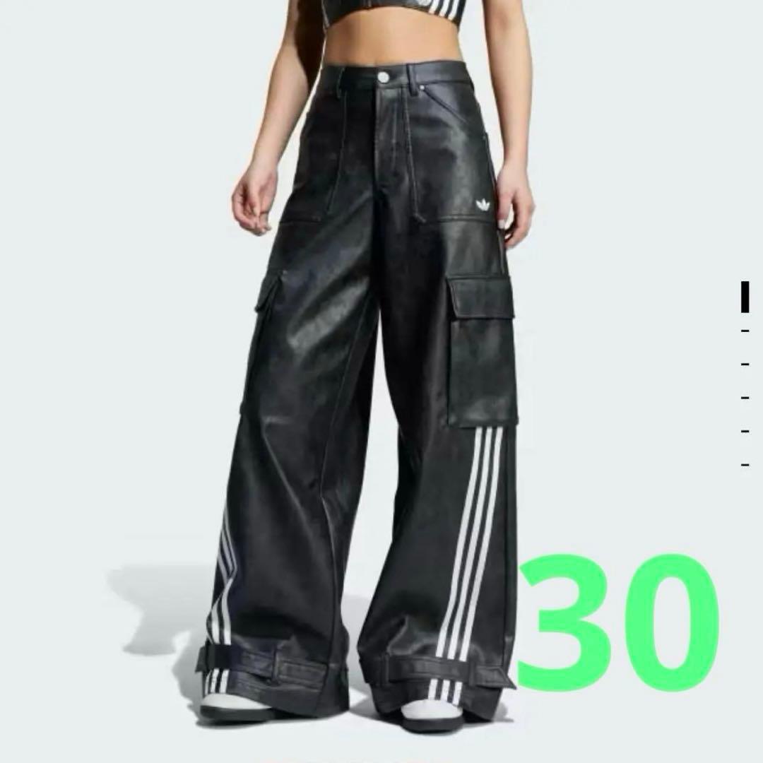 Adilenium シーズン 3 ビンテージ フェイクレザーパンツ