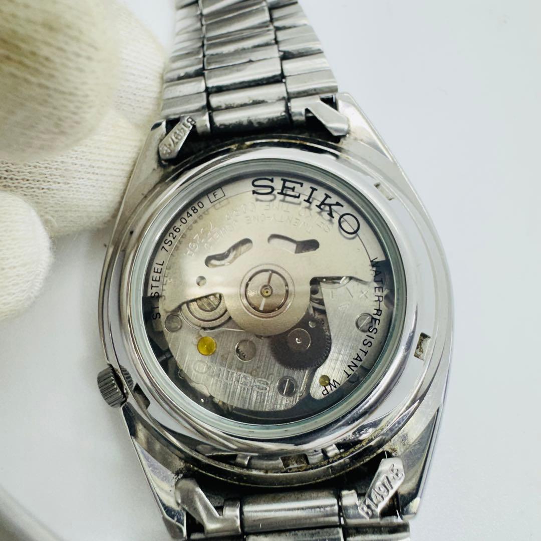 ✨SEIKO✨セイコー✨セイコー5✨7S26-0480✨裏スケルトン✨腕時計✨