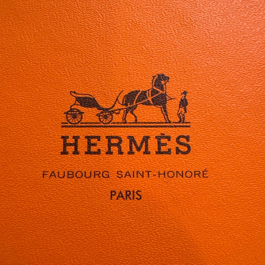 HERMES ネイビーシルクスカーフ THE ALFEE25周年 ボックス付き