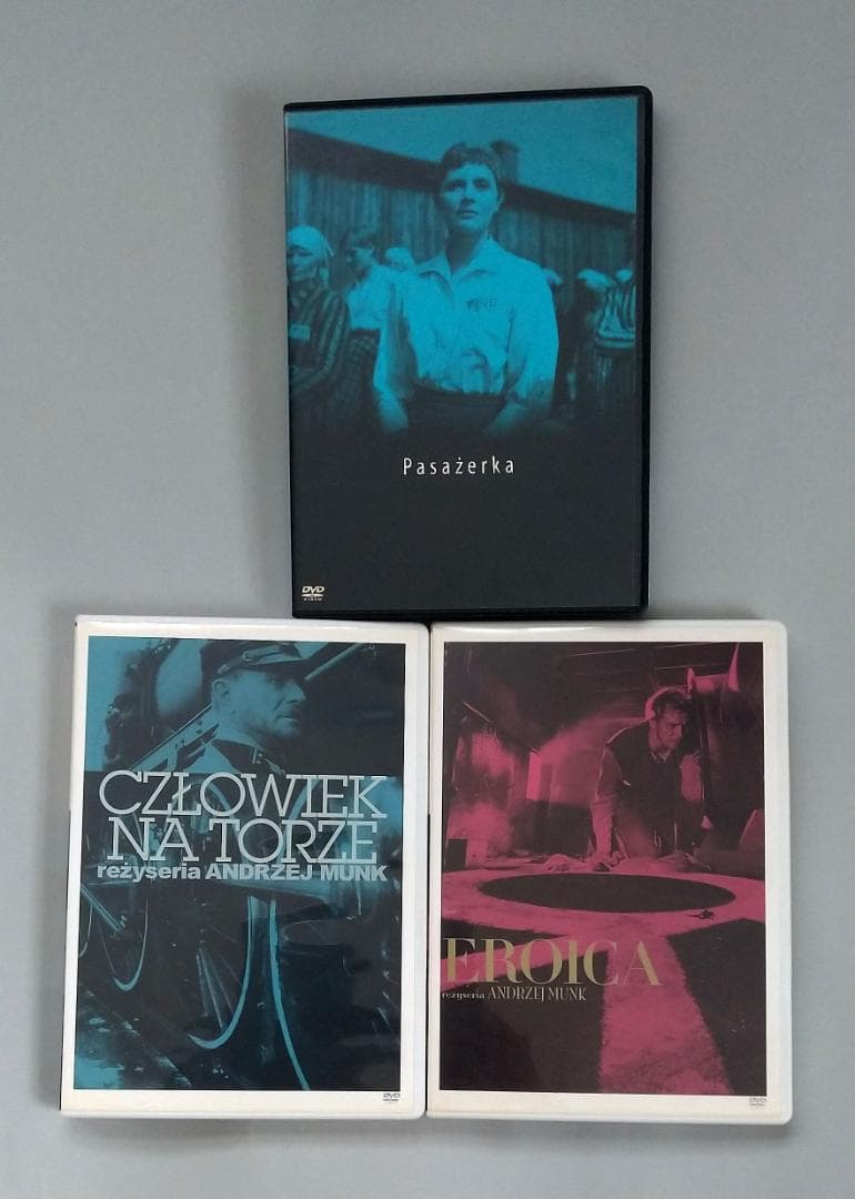 アンジェイ・ムンク 監督　ＤＶＤ３作品「パサジェルカ」「エロイカ」「鉄路の男」