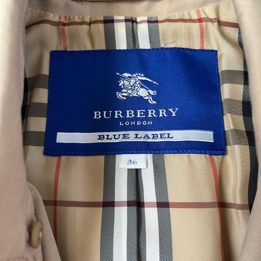 バーバリーブルーレーベル トレンチコート ベルト付き