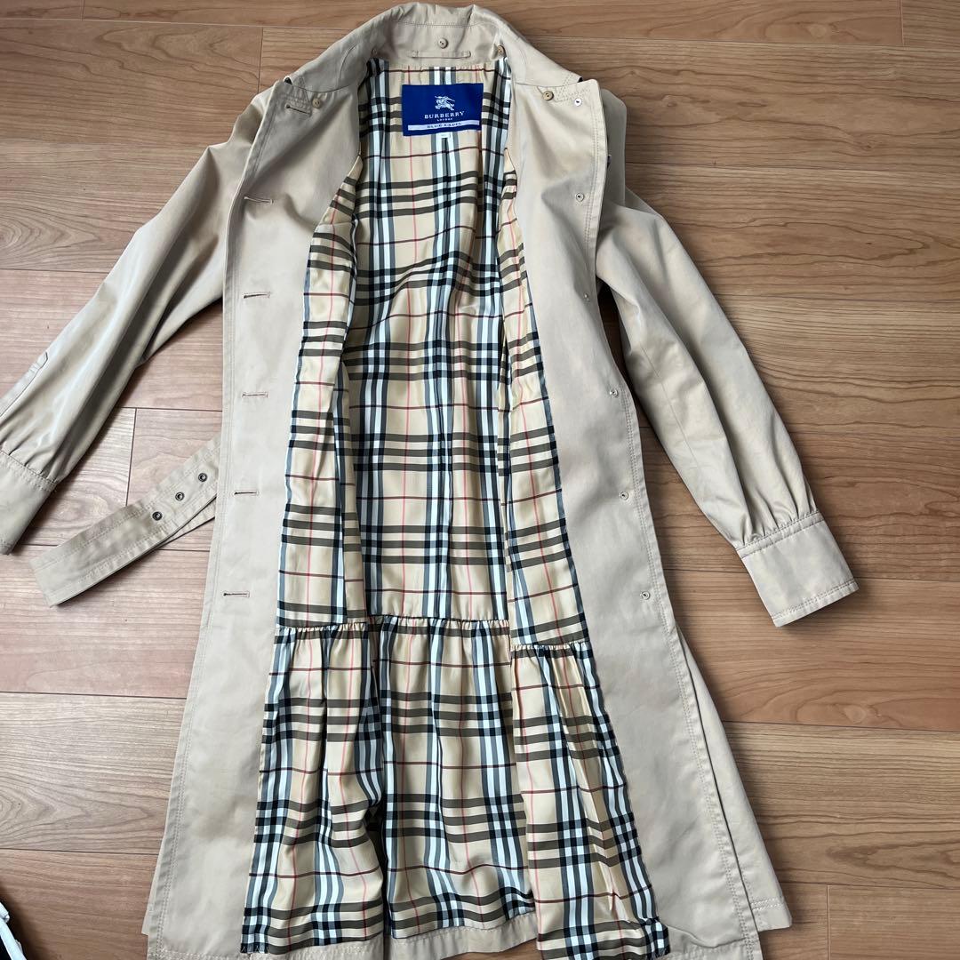 バーバリーブルーレーベル トレンチコート ベルト付き