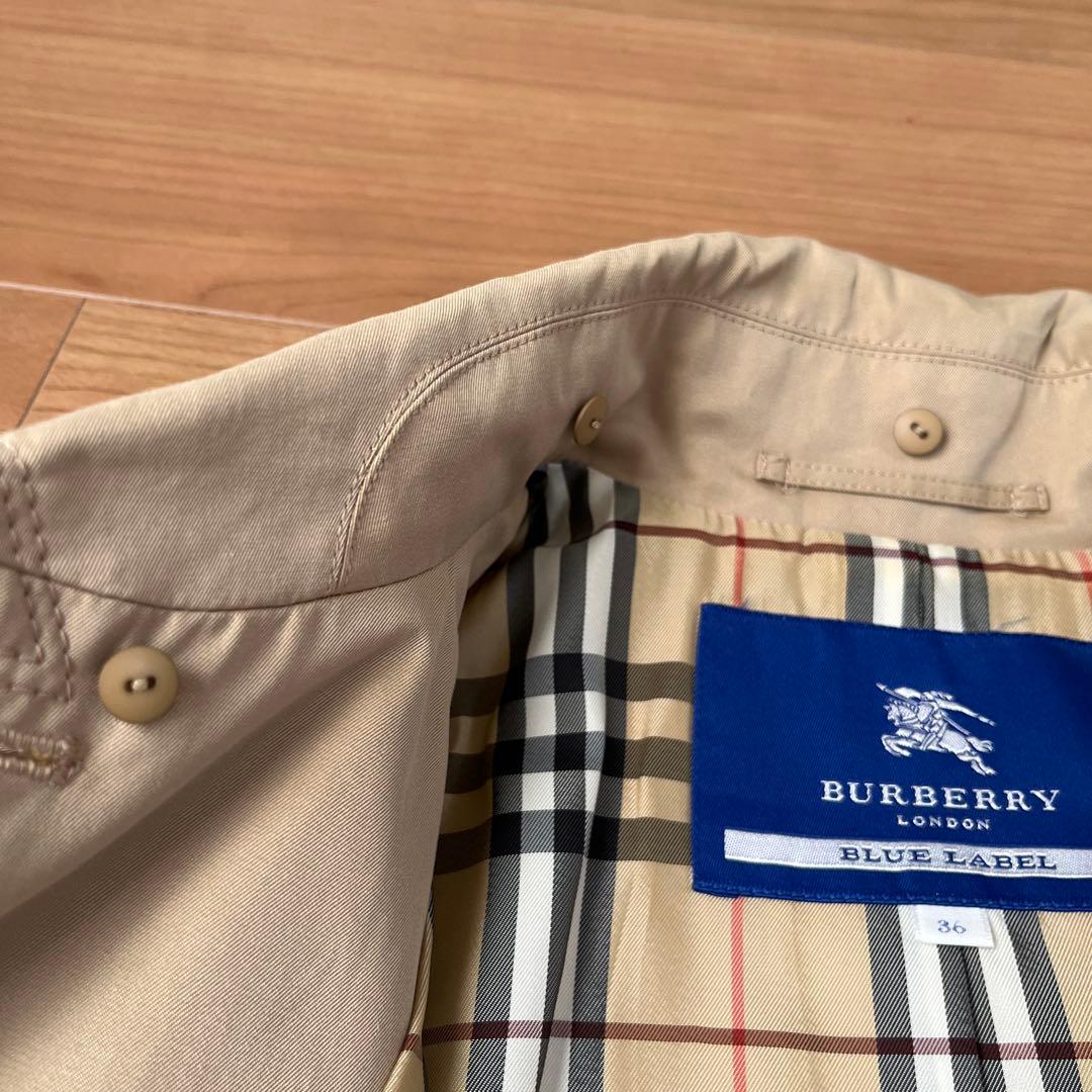 バーバリーブルーレーベル トレンチコート ベルト付き