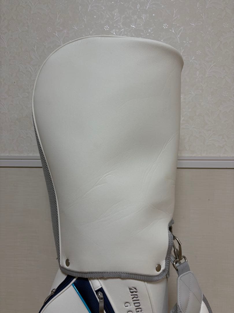 ずみ　ブリヂストン キャディバッグ ホワイト/ネイビー