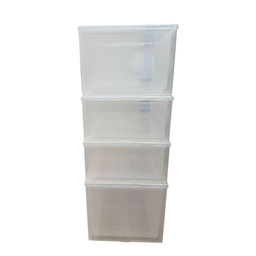 無印　ポリプロピレン　収納　ケース　6個　浅型&深型　大きいサイズ