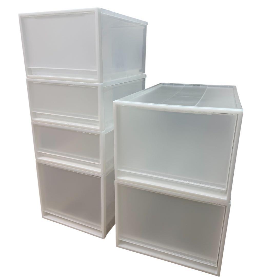 無印　ポリプロピレン　収納　ケース　6個　浅型&深型　大きいサイズ