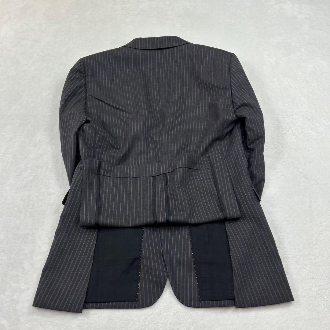 I241 美品 M バーバリーブラックレーベル スーツ上下 グレー メンズ