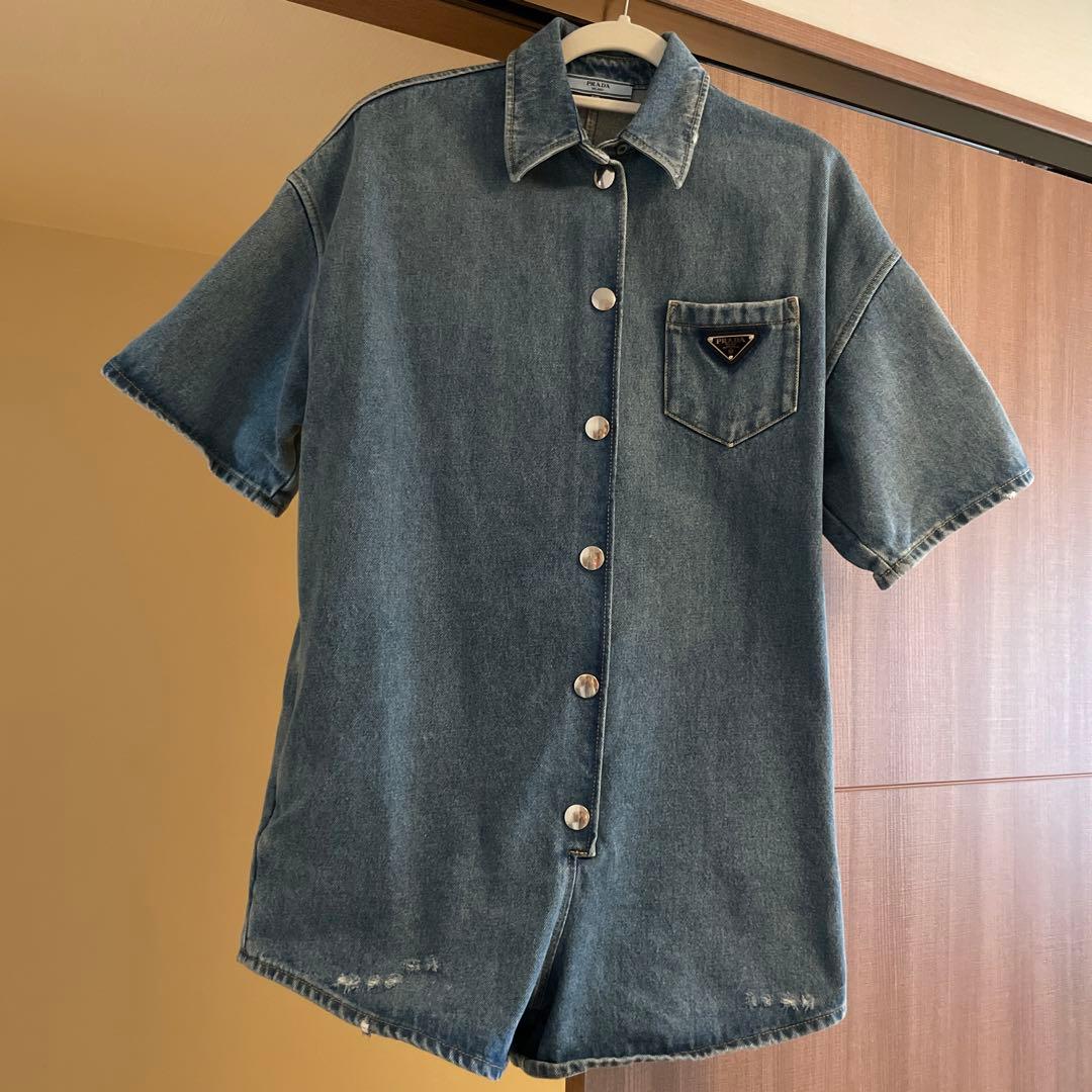 専用です❤︎prada オーガニックデニム　ジャンプスーツ　40
