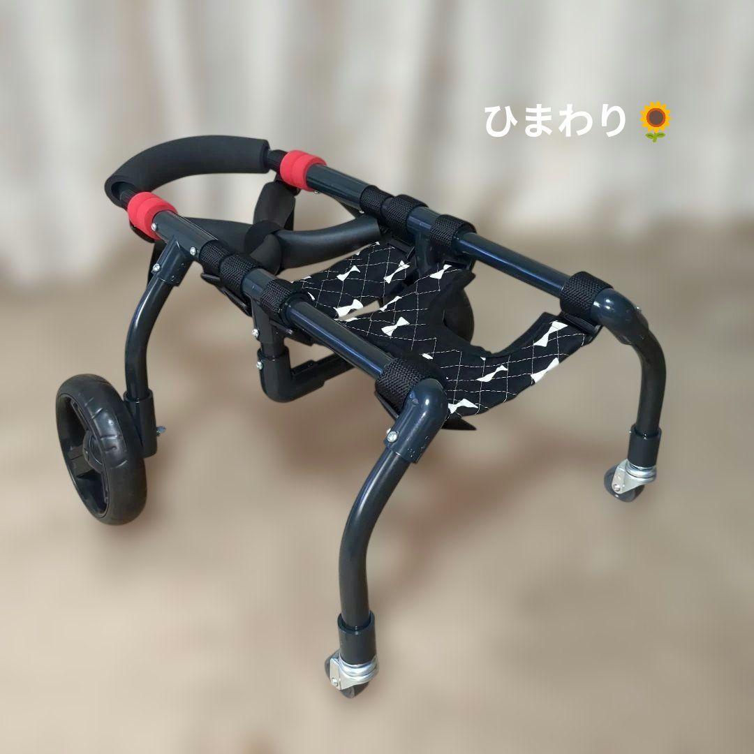 ワンちゃん4輪　リハビリ　食事補助　犬用車椅子　介護用　犬の歩行器