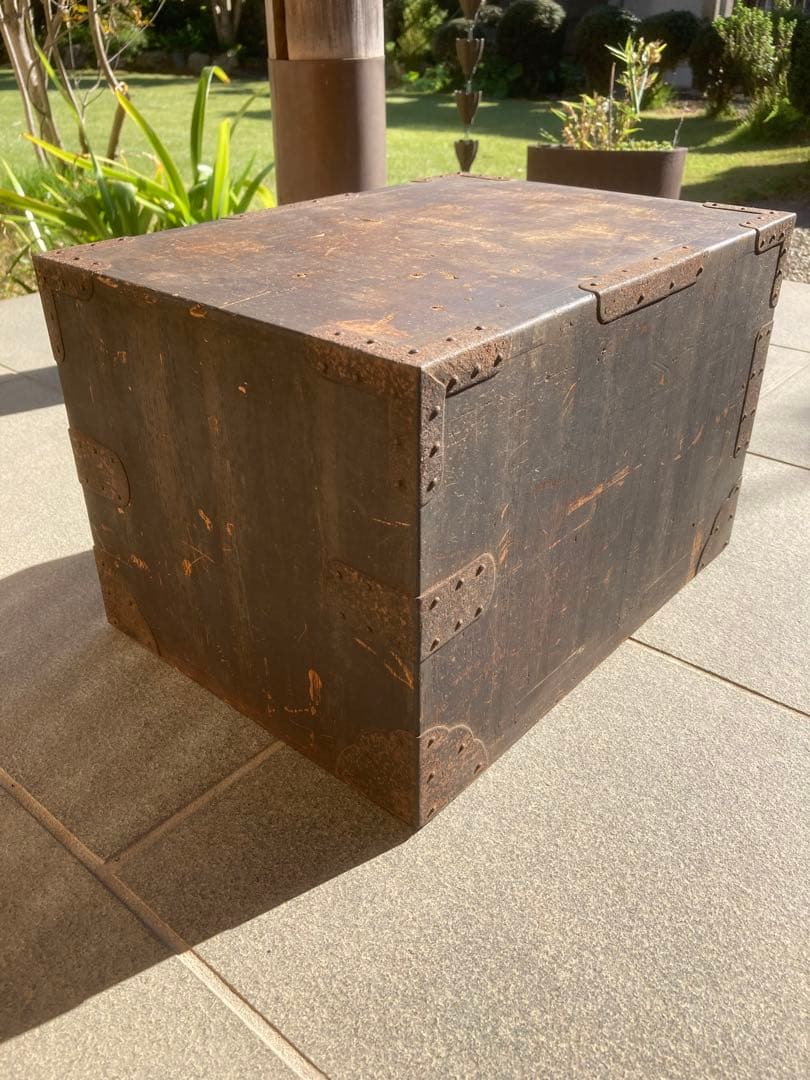 船箪笥　骨董品 古家具 木製箪笥 薬箱 薬箪笥 アンティーク【鍵付き】