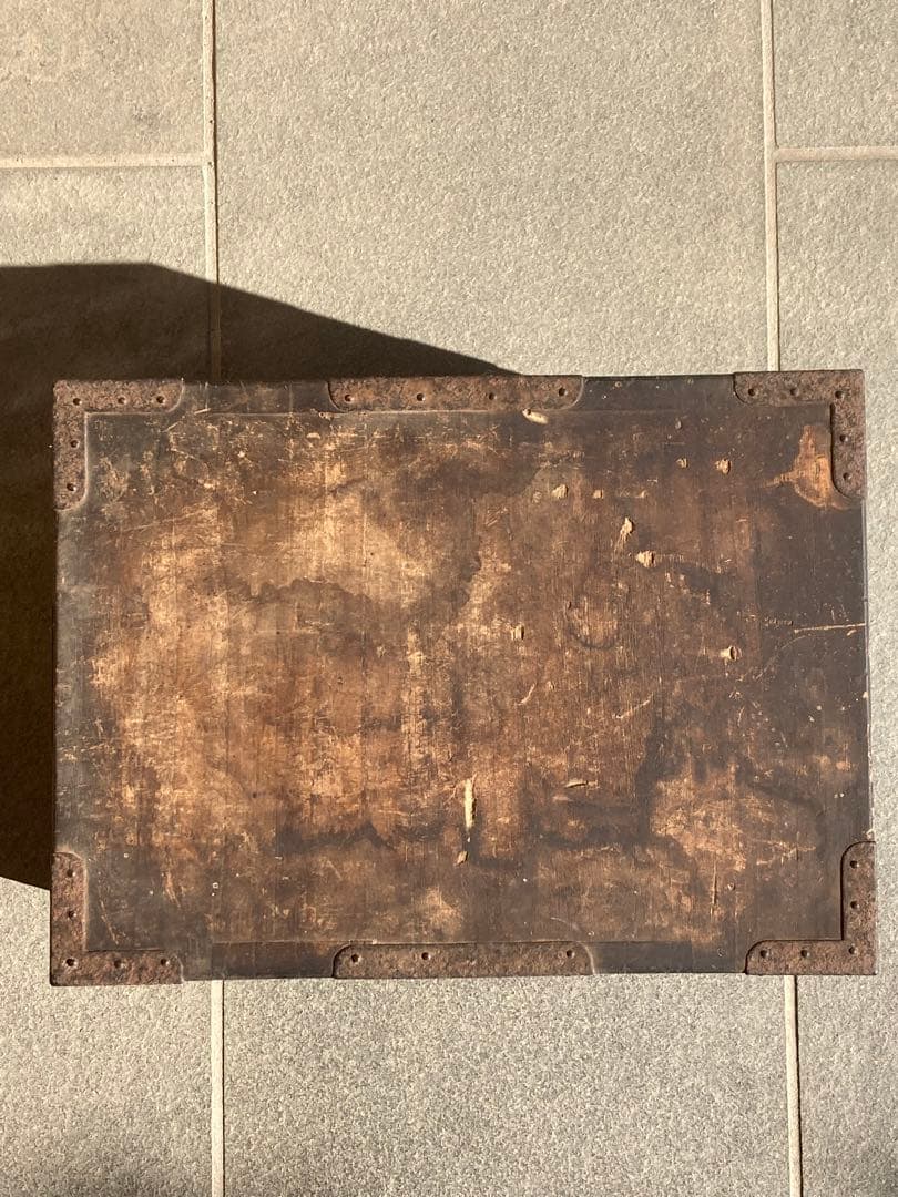 船箪笥　骨董品 古家具 木製箪笥 薬箱 薬箪笥 アンティーク【鍵付き】