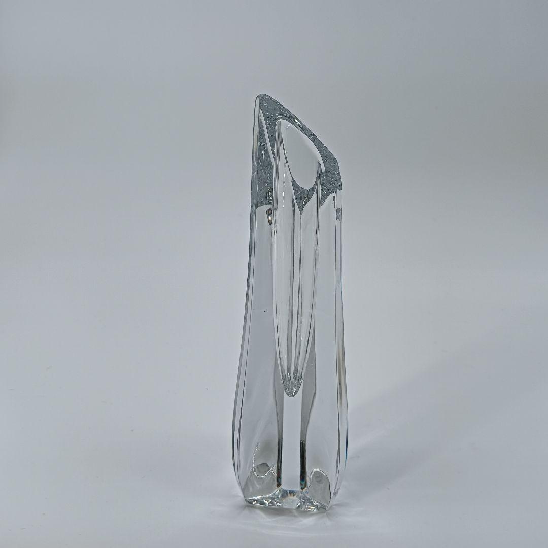 美品　Baccarat　ローズ　花瓶　フラワーベース　一輪挿し　ガラス　希少