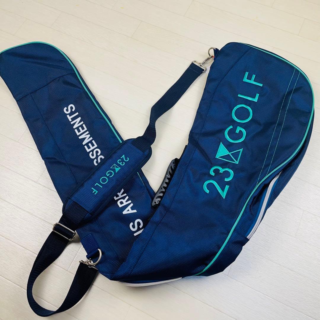 新品23区ゴルフ UNISEX 男女兼用 クラブケース 打ちっぱなし用 紺色