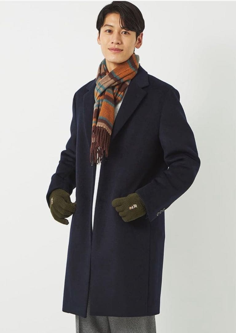 ユナイテッドアローズ グリーンレーベル S100 ビーバー チェスターコート Ｌ