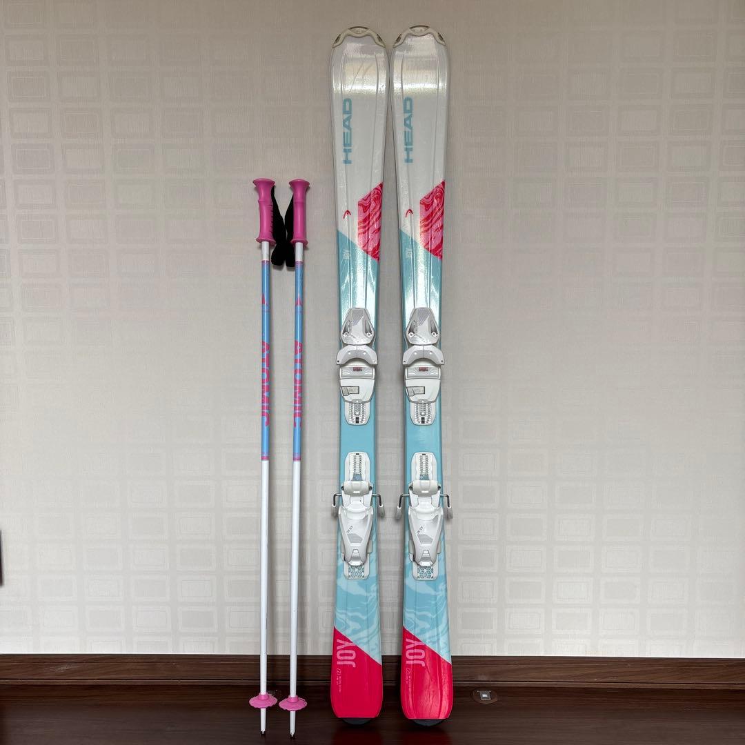 ぴーちゃん　HEAD JOY スキー板とATOMICポールセット