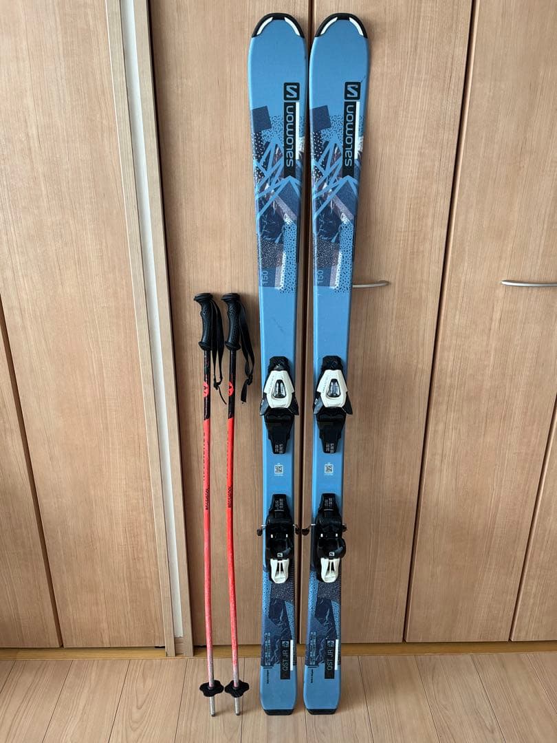 サロモン(SALOMON)ジュニア 子供用 スキー板 ビンディングセット