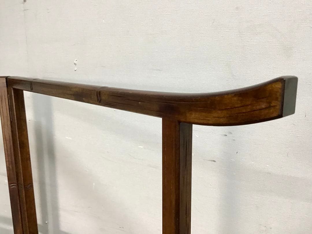 よかじー☆管218☆珍品☆軽井沢彫☆衣桁☆着物ハンガー☆竹模様