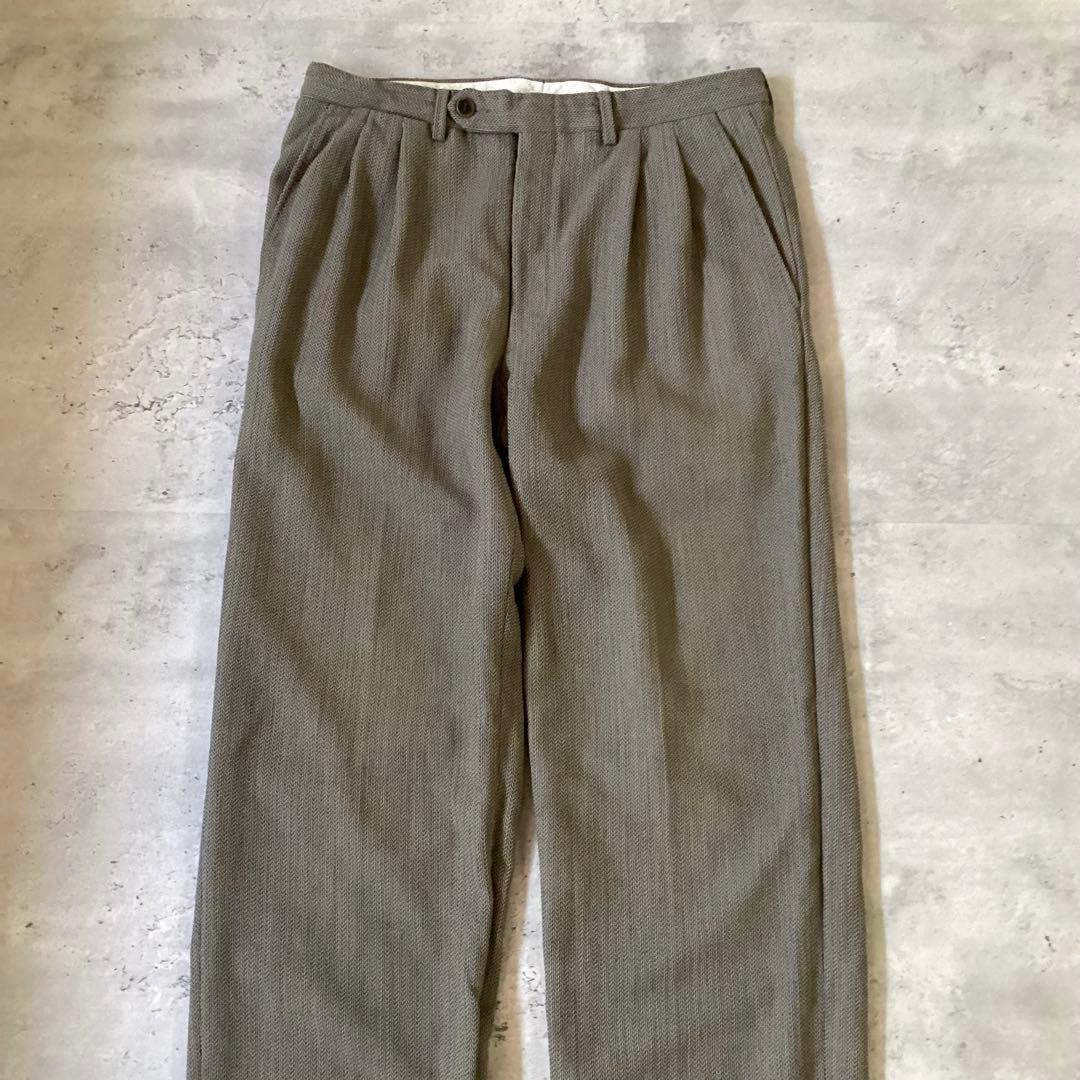 Christian Dior スーツセットアップ　ツイード　グレージュ　背抜き