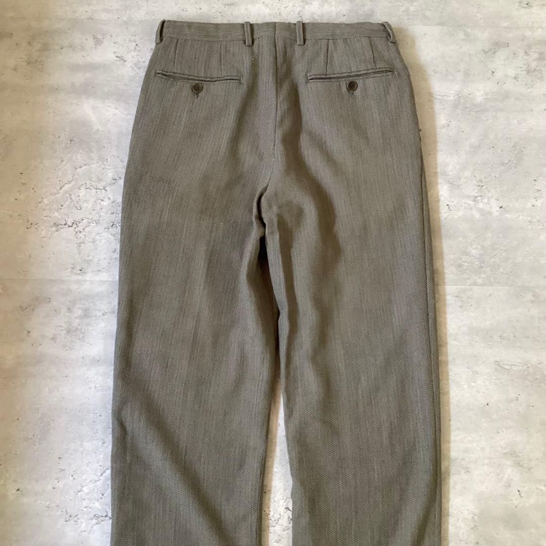 Christian Dior スーツセットアップ　ツイード　グレージュ　背抜き