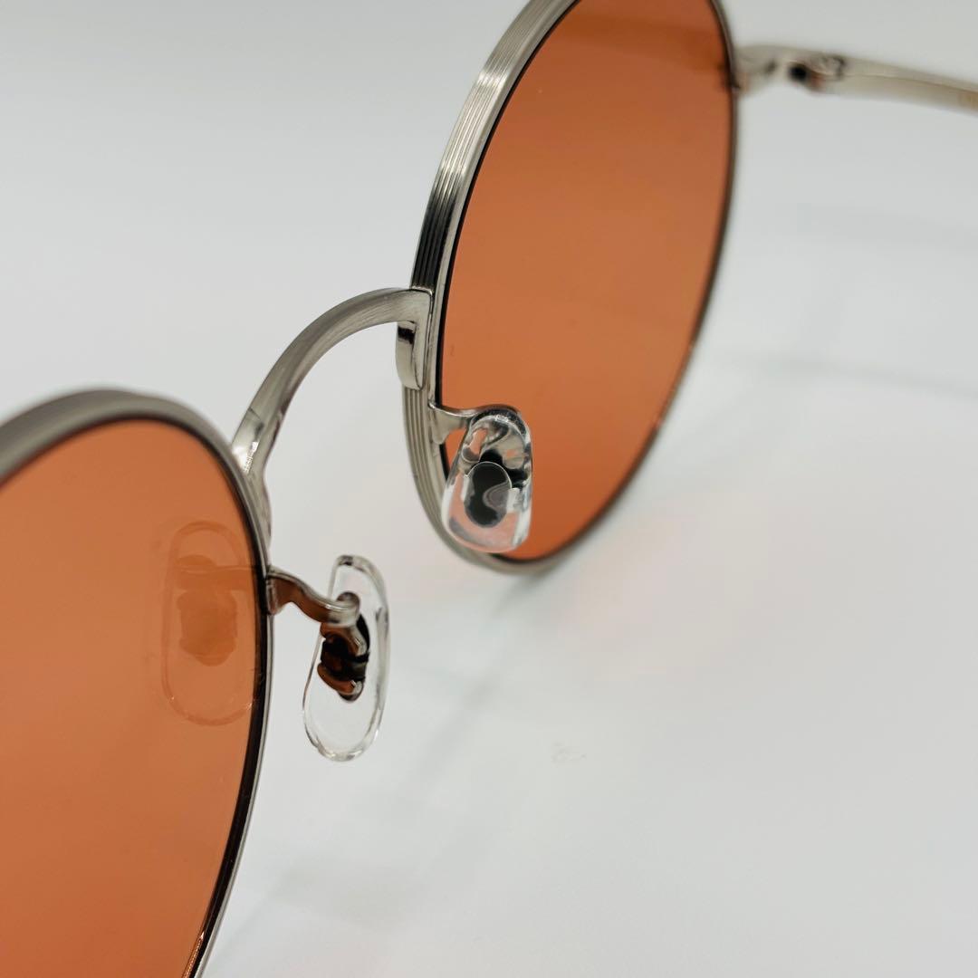 オリバーピープルズ×ザ・ロウ ラウンドサングラス メタル オレンジ
