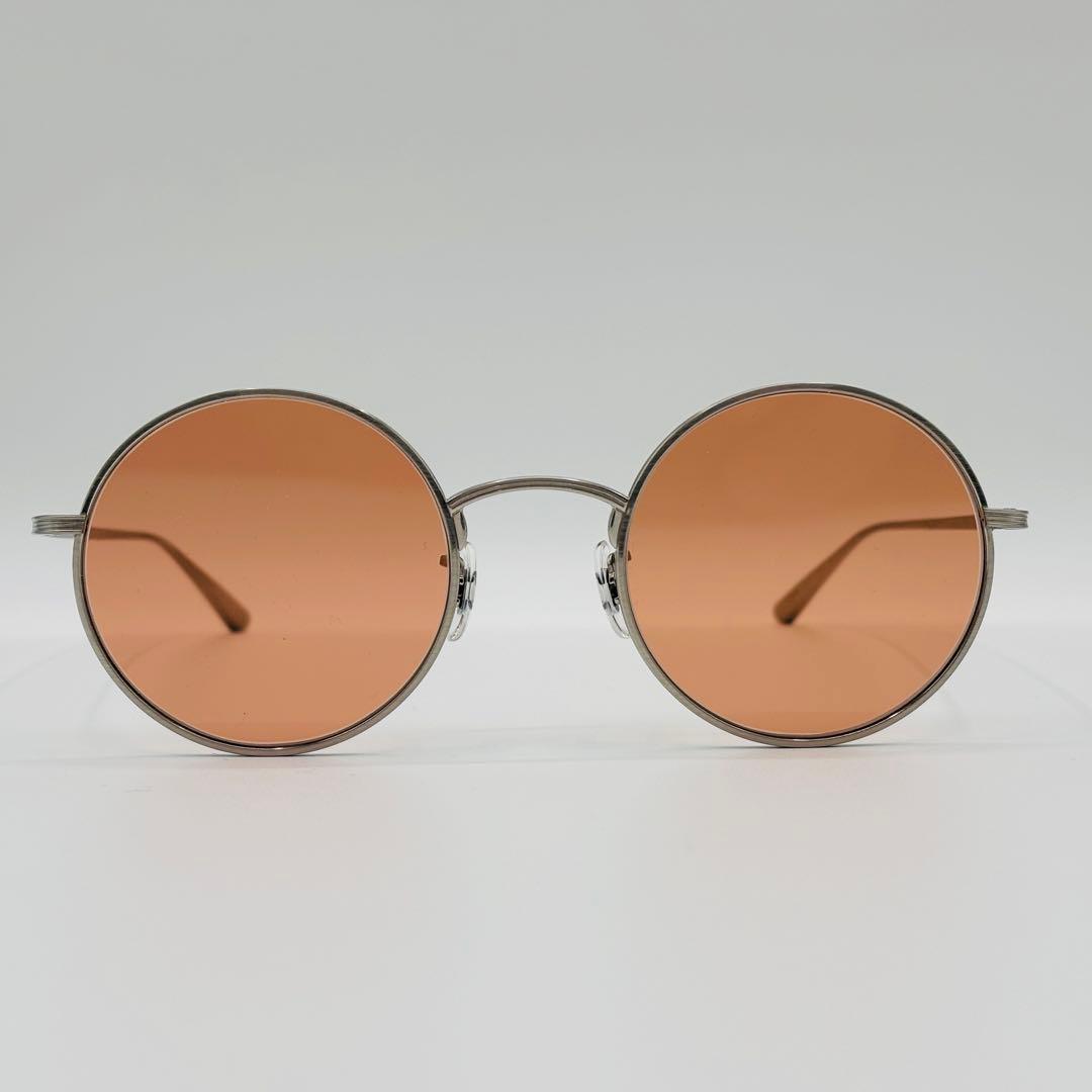 オリバーピープルズ×ザ・ロウ ラウンドサングラス メタル オレンジ
