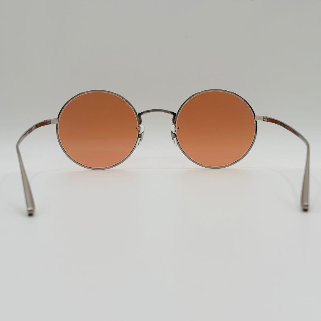 オリバーピープルズ×ザ・ロウ ラウンドサングラス メタル オレンジ