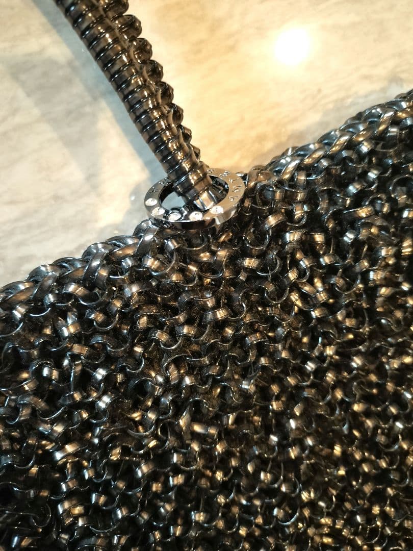 美品 アンテプリマ ワイヤーバッグ 装飾 黒 パーティー