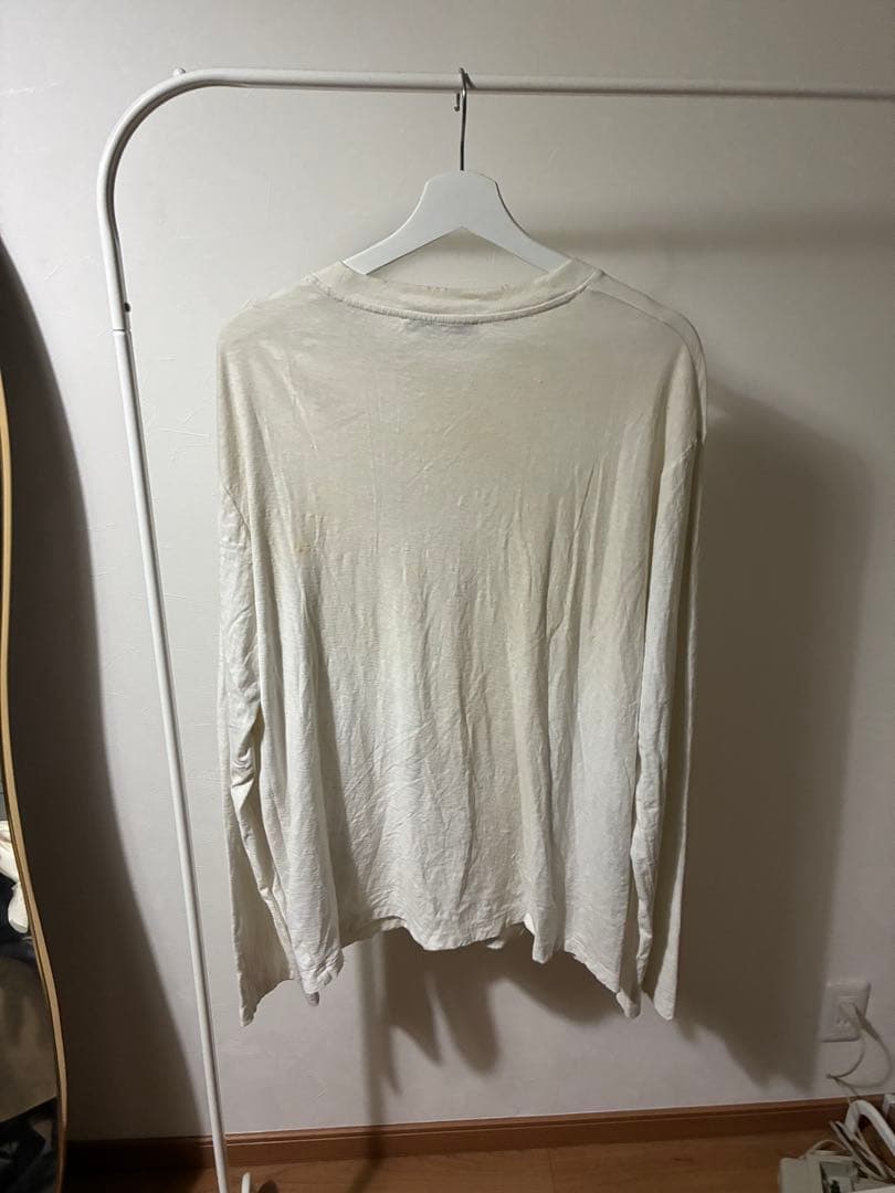 Acne Studios ダスティーホワイト Logo L/S Tee