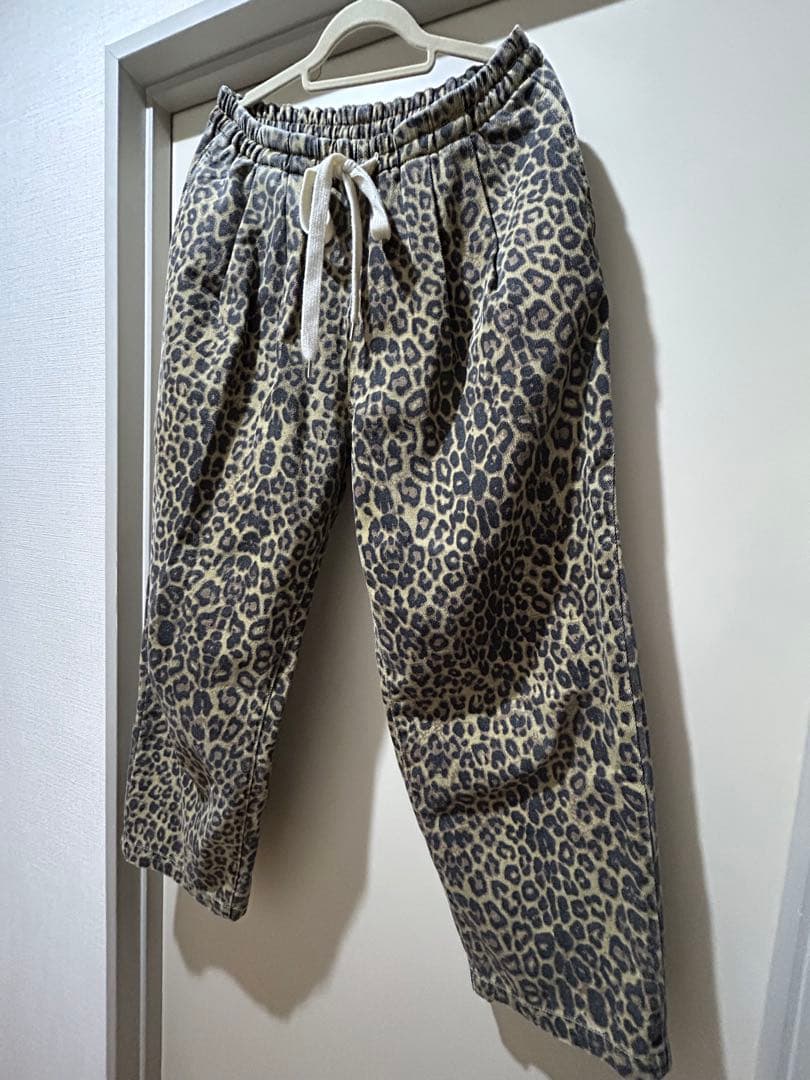 searoomlynn ウエストギャザーcanvasタックパンツ　レオパード