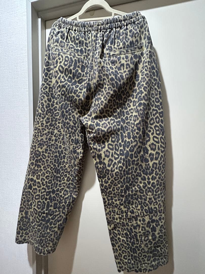 searoomlynn ウエストギャザーcanvasタックパンツ　レオパード