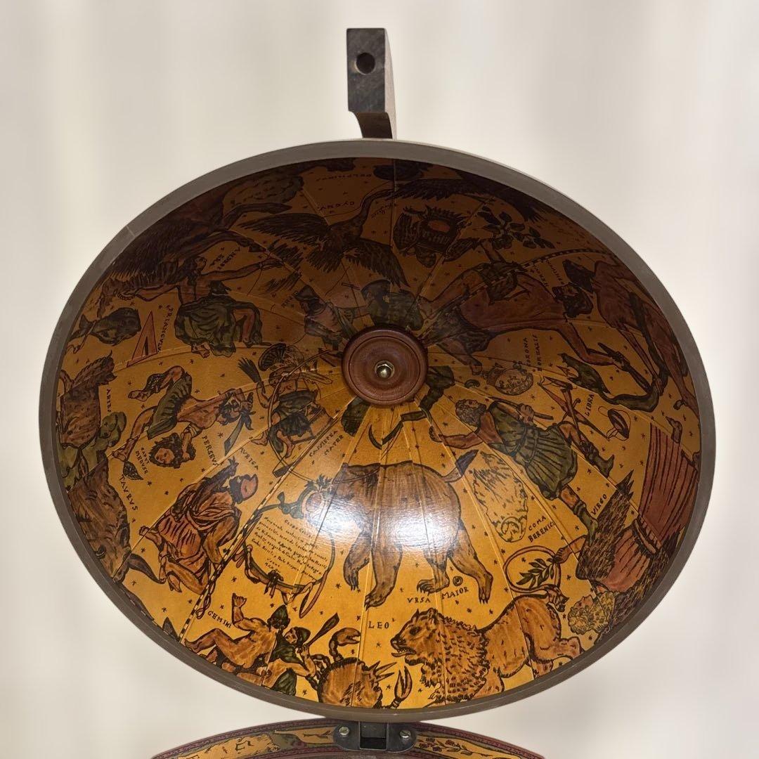 ☆激安‼️ イタリア製 地球儀のモチーフがお洒落なワインラック キャスター付