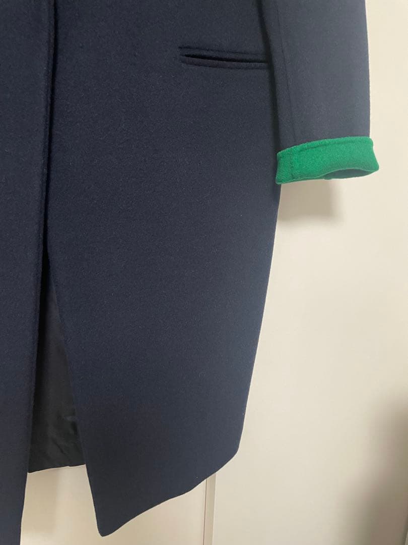 ENFOLD エンフォルド ネイビー チェスターコート38