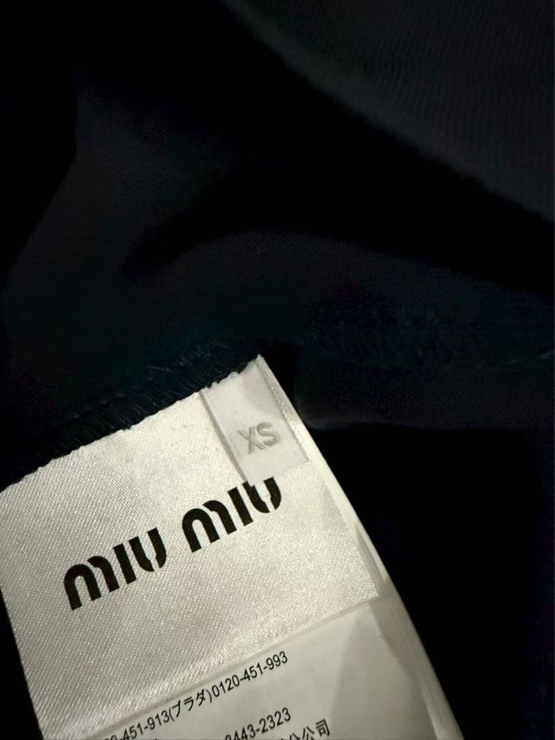 miumiu ミュウミュウ　長袖 ジャージー Tシャツ XS