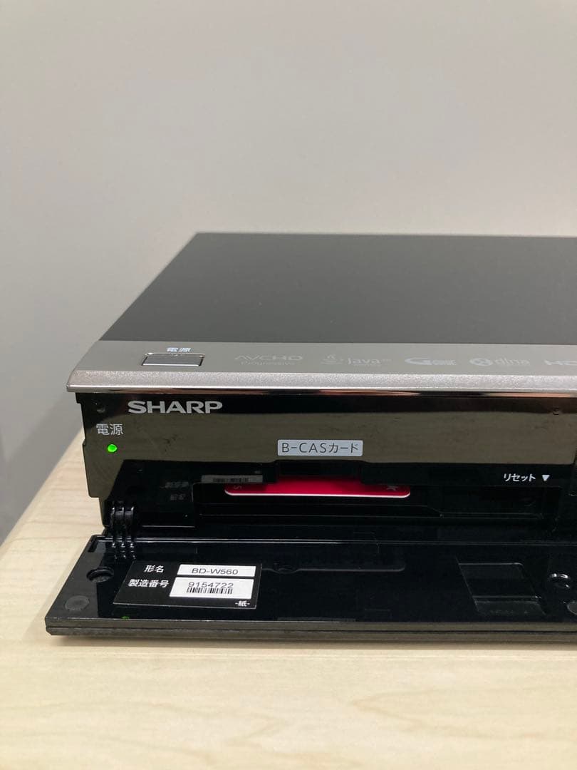 めっちゃ綺麗　シャープ　AQUOS ブルーレイ　BD-W 560