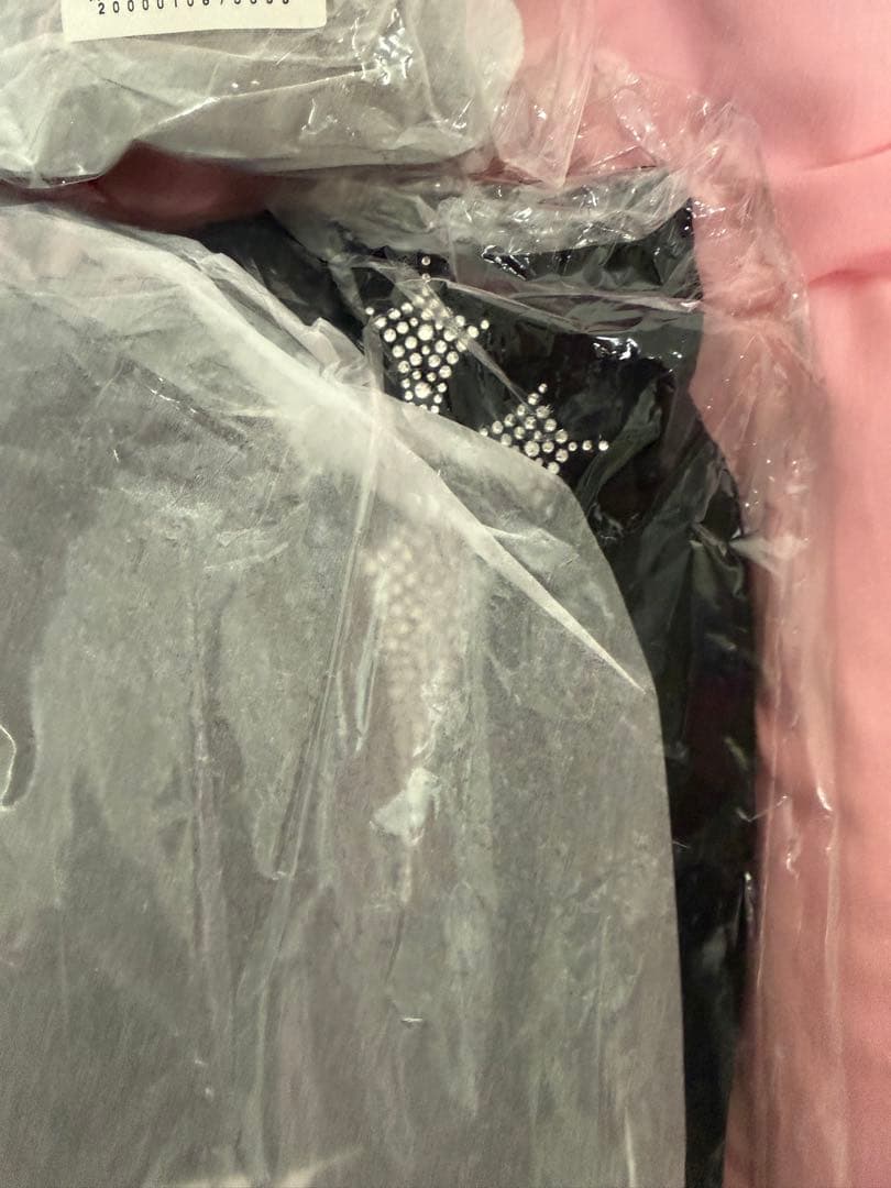 『REFLEM』クロス総柄ラインストーンZIPパーカー/ジップアップパーカー