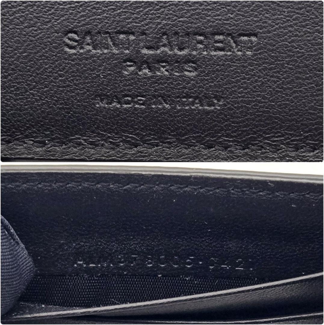 サンローラン マネークリップ YSL カサンドラ クロコ 型押し