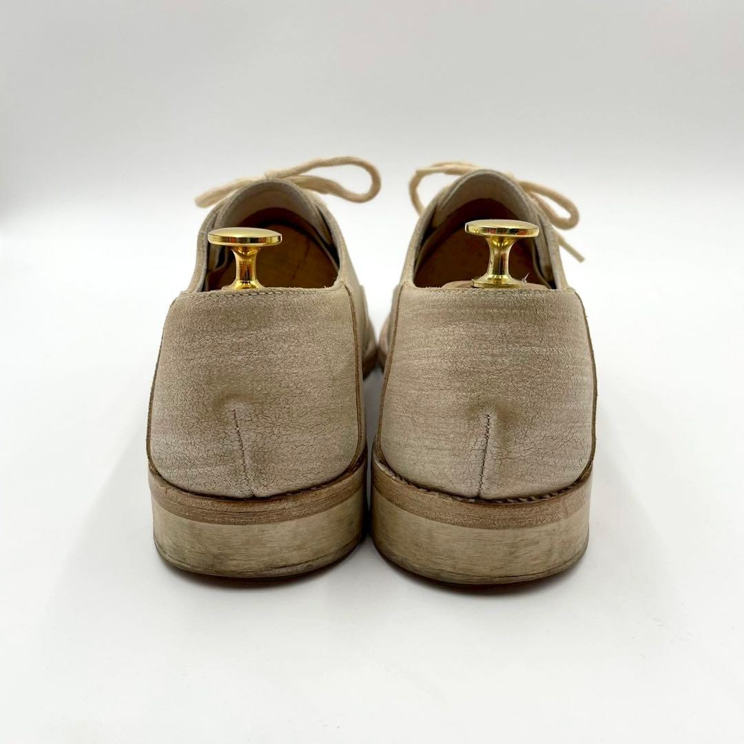 ブッテロ ドレスシューズ 703 内羽根 プレーントゥ 42 ベージュY1533